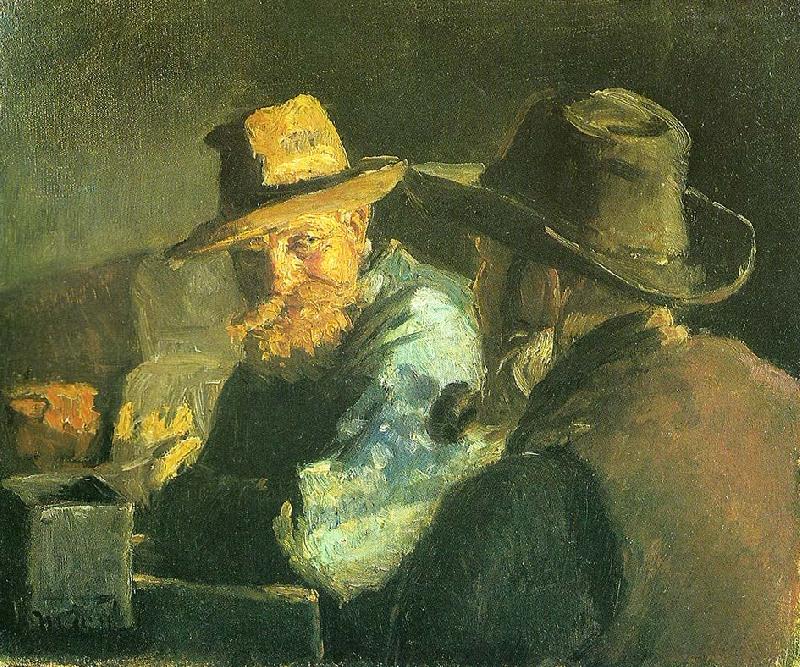 Michael Ancher fiskerne soren thy og thomas svendsen oil painting image
